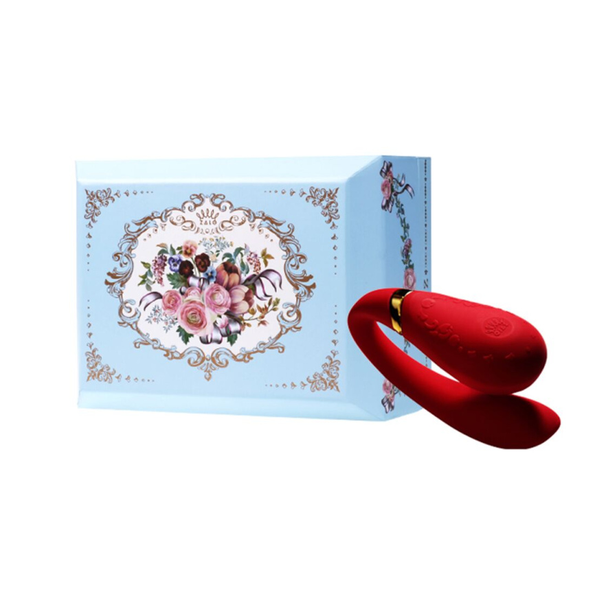 Смартвібратор для пар Zalo Fanfan set Bright Red, пульт ДК фото 10