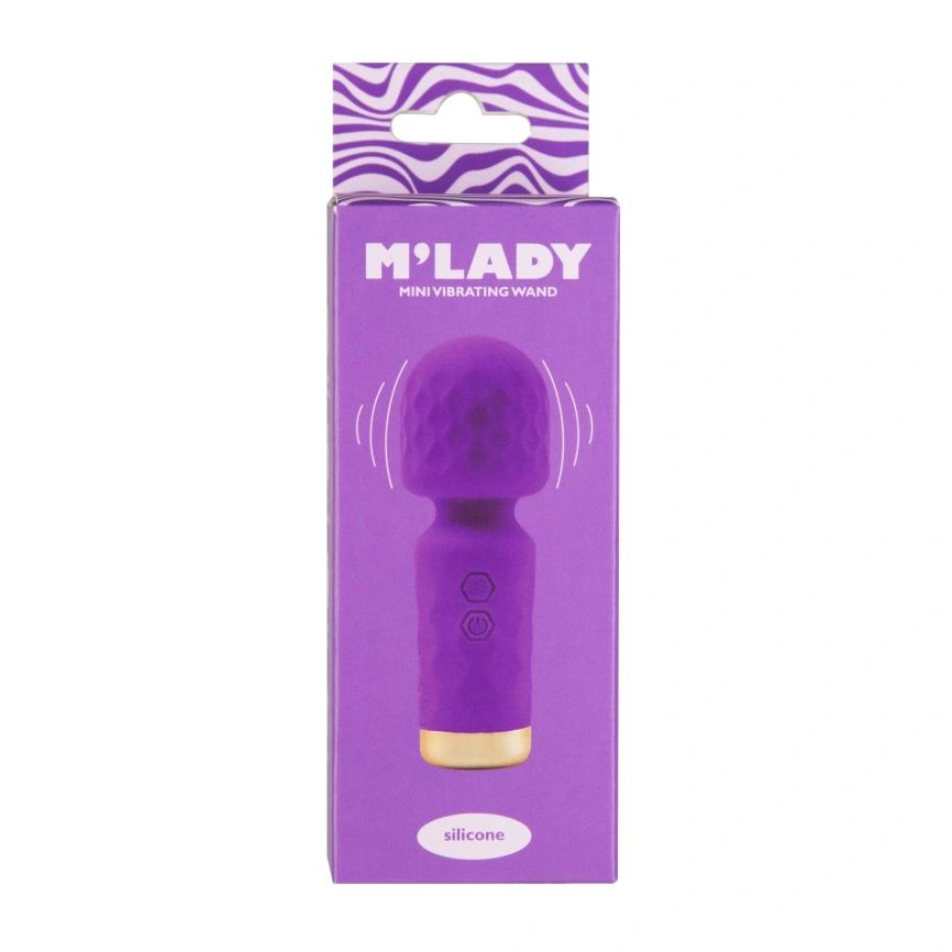 Вибромассажер M’Lady Mini Vibrating Wand Purple фото 5