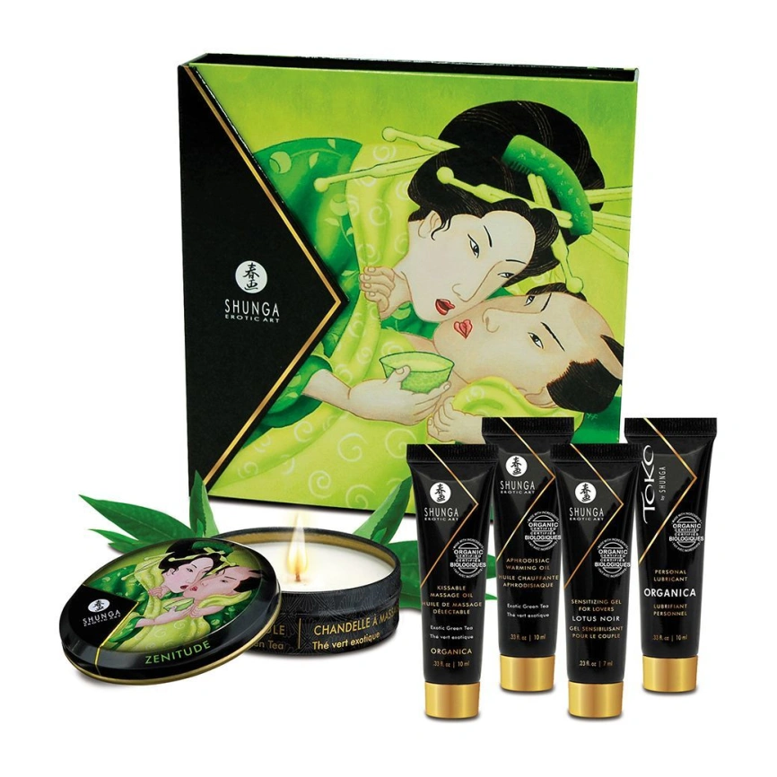 Подарочный набор Shunga GEISHAS SECRETS ORGANICA - Exotic Green Tea: для шикарной ночи вдвоем фото 1