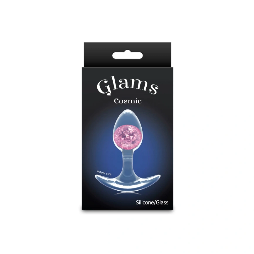 Анальная пробка NS Novelties Cosmic Glams - Small - Pink фото 3