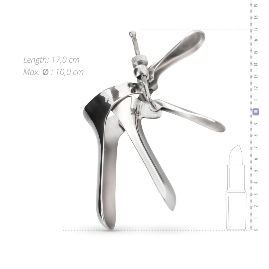 Вагинальный расширитель спекулум Sinner Gear Unbendable — Large Cusco Vaginal speculum фото 5