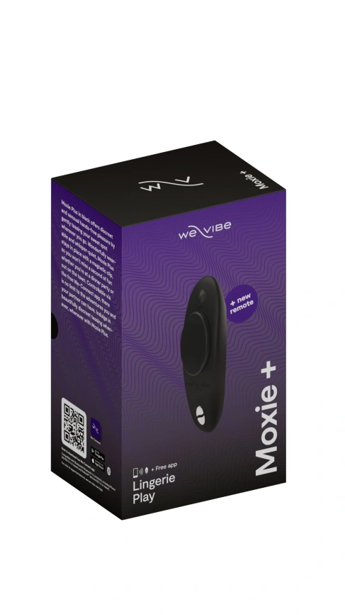 Смарт-вибратор в трусики We-Vibe Moxie+ Satin Black, обновленный пульт ДУ фото 3