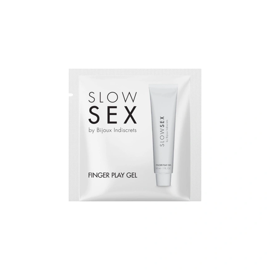 Пробник гель-смазки для мастурбации Bijoux Indiscrets  Slow Sex Finger play gel фото 1