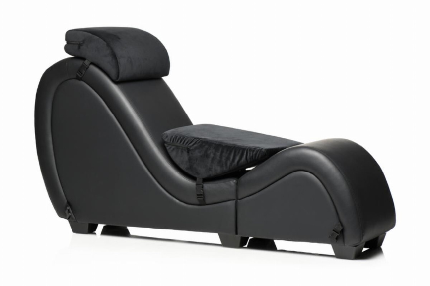Секс-крісло з подушками Master Series Kinky Sex Lounge with Cushions - Black фото 2