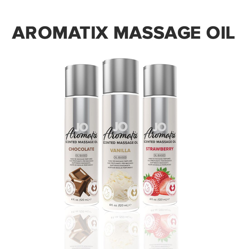 Натуральна масажна олія JO Aromatix Massage Oil Vanilla 120 мл фото 5