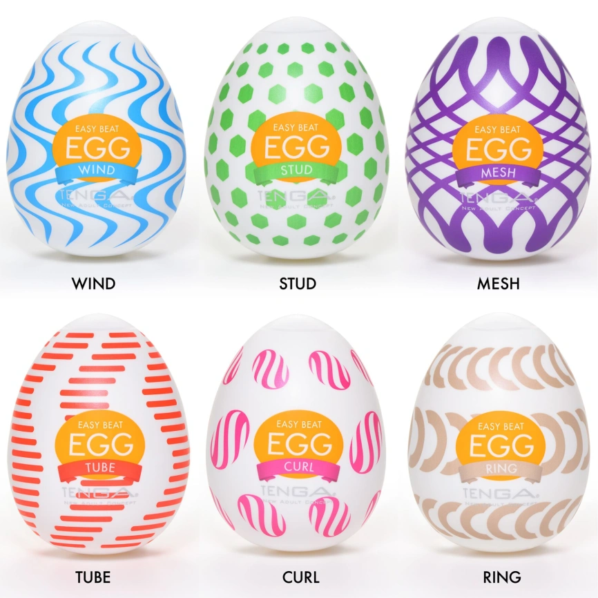 Набор мастурбаторов-яиц Tenga Egg Wonder Pack (6 яиц) фото 3