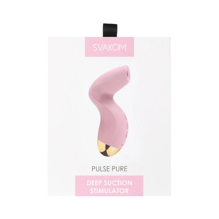 Вакуумный клиторальный стимулятор Svakom Pulse Pure Pale Pink, 5 режимов, 5 интенсивностей в каждом фото 6