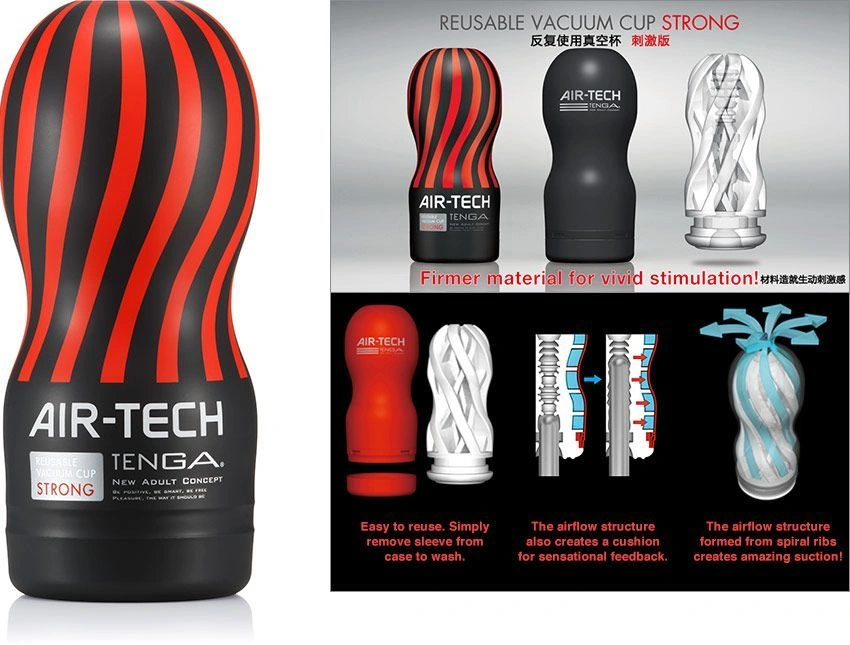 Мастурбатор Tenga Air-Tech Strong, более высокая аэростимуляция и всасывающий эффект фото 3