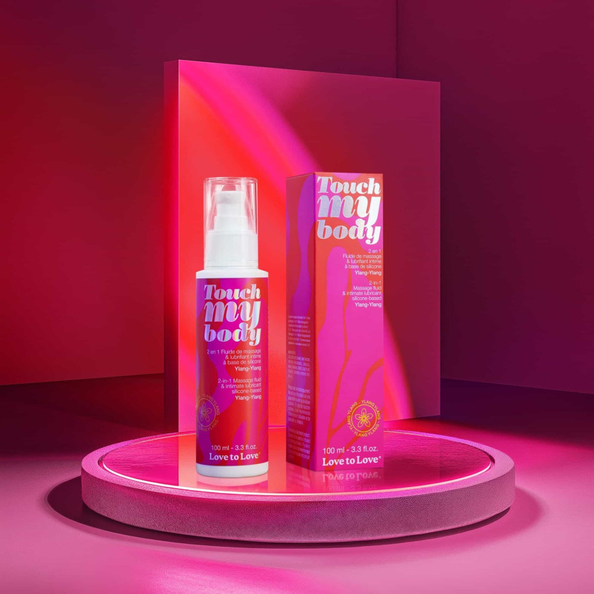 Масажний гель і змазка 2в1 Love To Love TOUCH MY BODY Ylang-Ylang (100 мл) зволожувальний фото 4