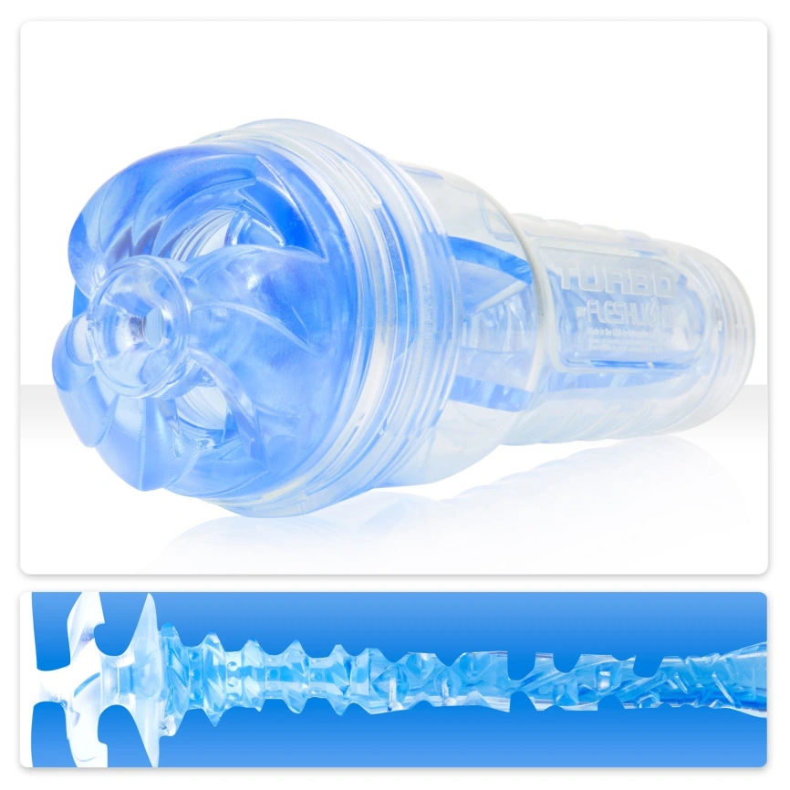 Мастурбатор Fleshlight Turbo Thrust Blue Ice (имитатор минета) фото 1