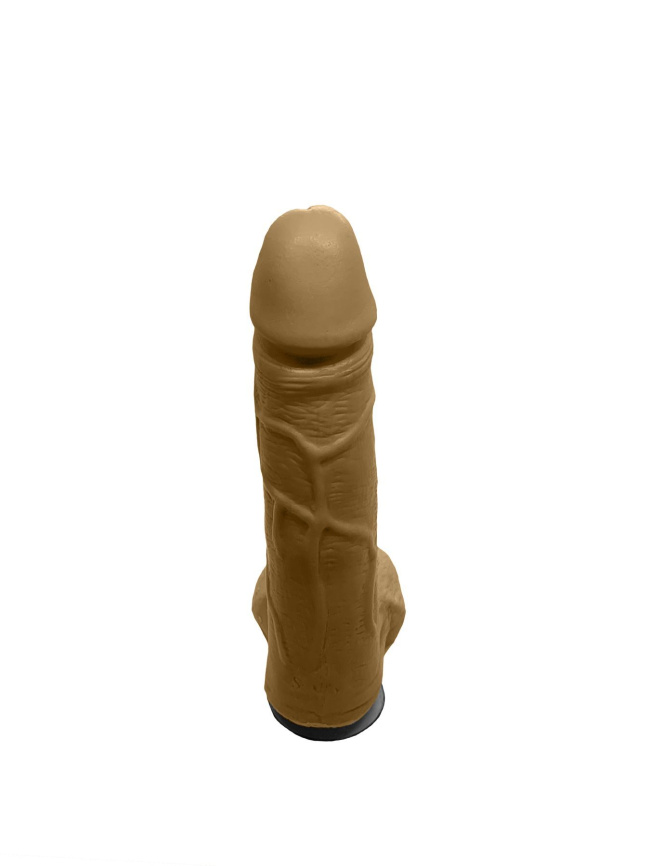 Мило у формі пеніса Чистий Кайф Brown size M, крафтове мило-член, натуральне фото 2
