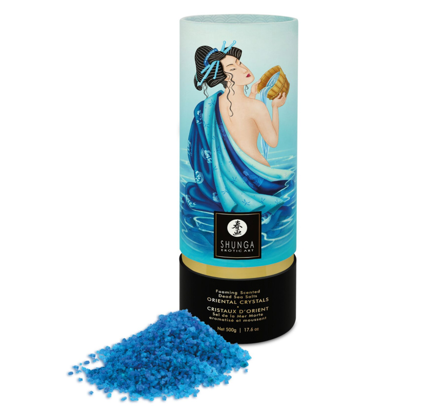 Пінлива сіль для ванни Shunga Dead Sea salt Oriental Crystals — Ocean Temptations (500 г) фото 2