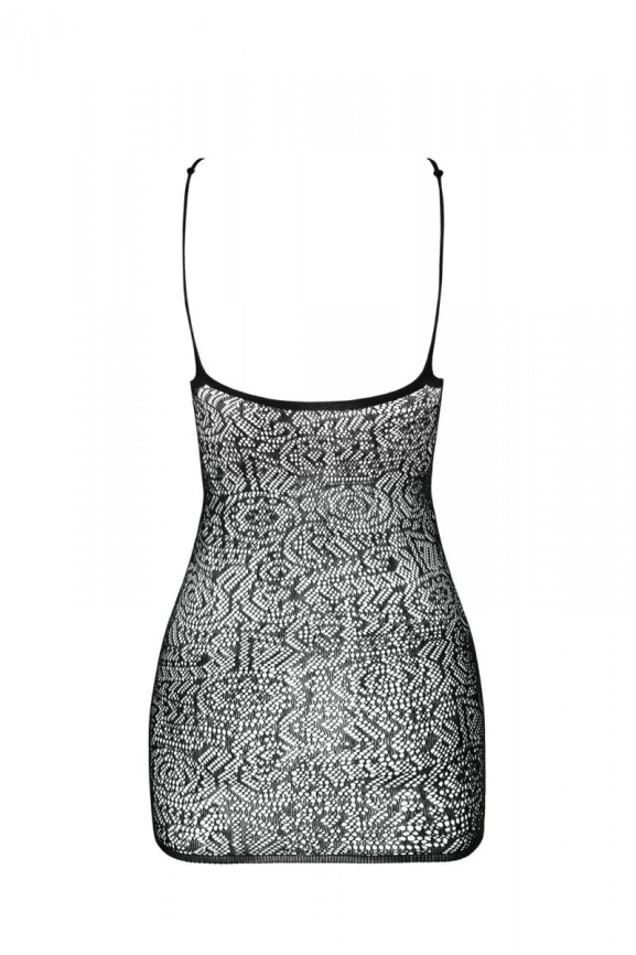 Ажурное мини-платье на тонких бретелях Passion BS096 One Size, red, плетение на груди фото 4