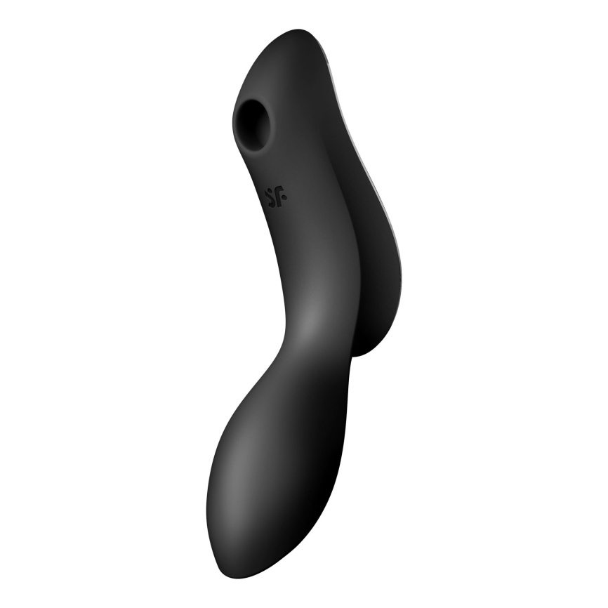 Вакуумний стимулятор з вібрацією Satisfyer Curvy Trinity 2 Black фото 5