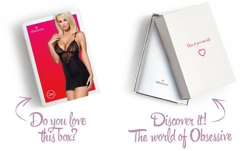 Сатиновий комплект для сну з мереживом Obsessive 828-CHE-1 chemise & thong S/M, чорний, сорочка, стр фото 8