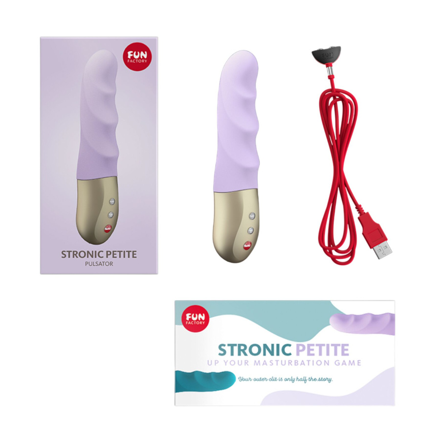 Мініпульсатор Fun Factory STRONIC PETITE pastel lilac, 8 режимів, підходить для початківців фото 7