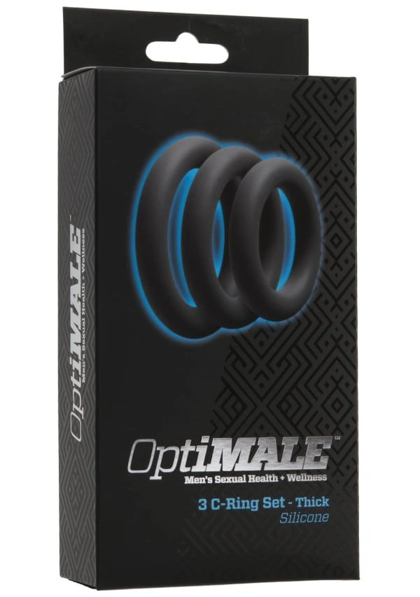 Набор эрекционных колец Doc Johnson OptiMALE 3 C-Ring Set Thick фото 2