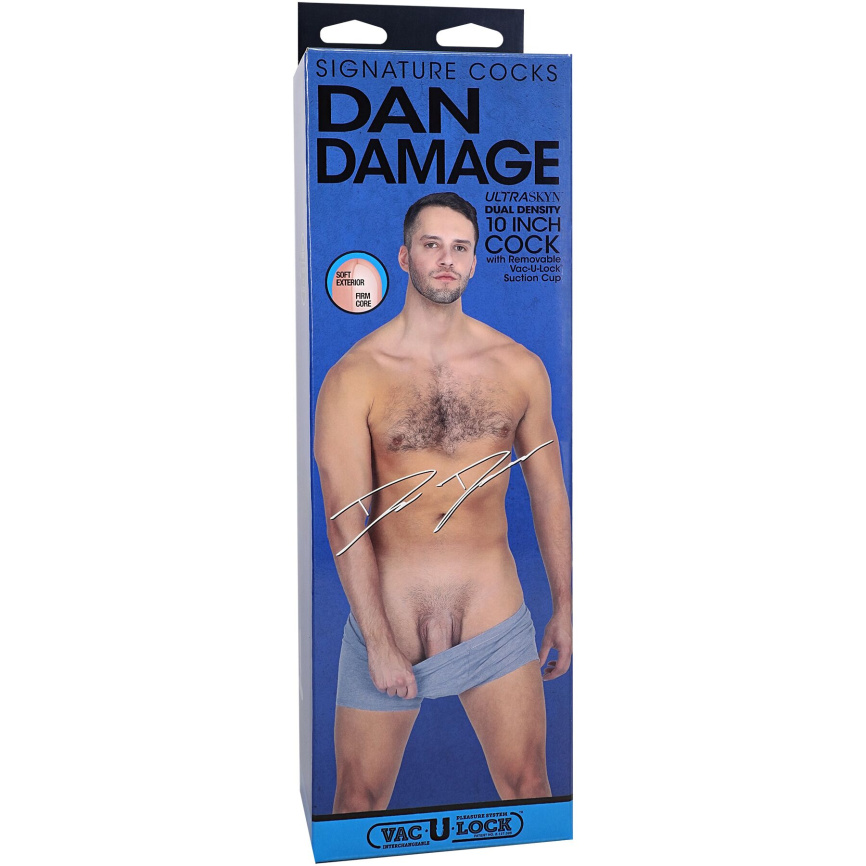 Фалоімітатор Doc Johnson Signature Cocks Dan Damage 10 inch UltraSkyn фото 5