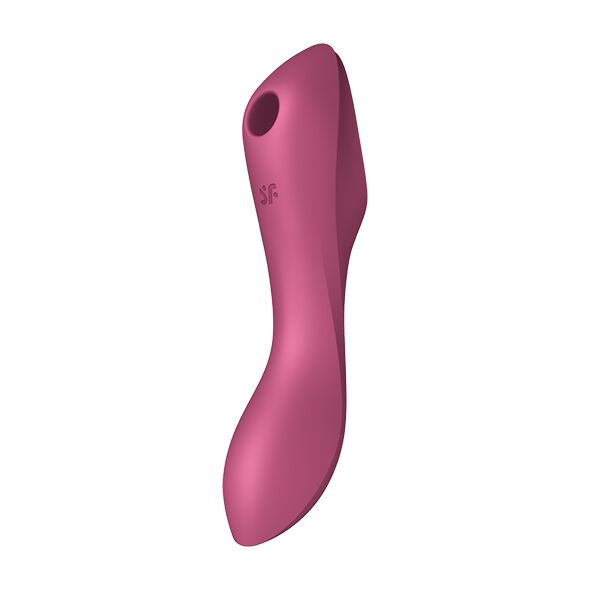 Вакуумний стимулятор із вібрацією Satisfyer Curvy Trinity 3 Red фото 1