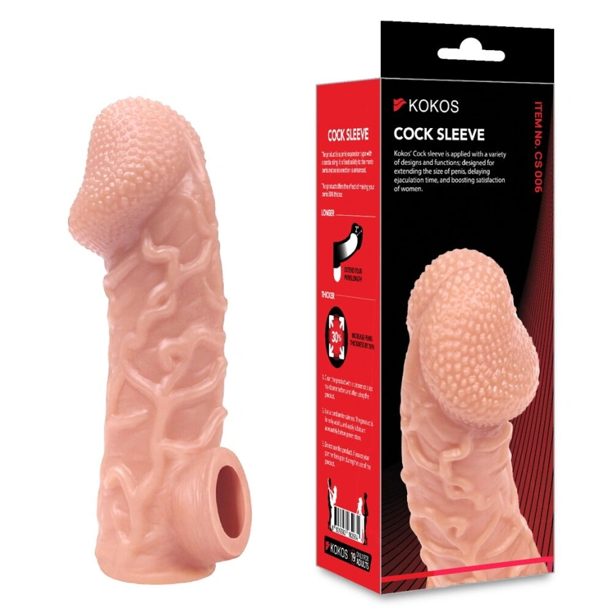 Насадка на член Kokos Cock Sleeve CS 006 M фото 2