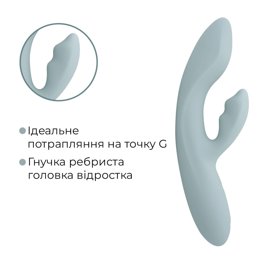 Смарт вібратор-кролик Svakom Chika, 2 незалежні мотори, підігрів до 38 °C фото 14