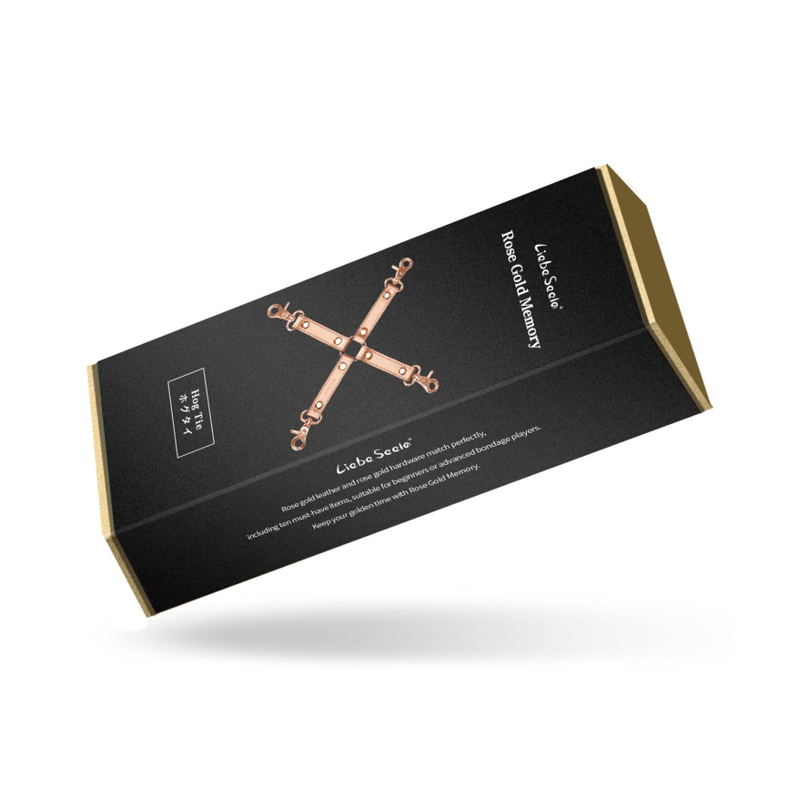 Хрестовина для фіксації Liebe Seele Rose Gold Memory Hog Tie, натуральна шкіра, рожеве золото фото 7
