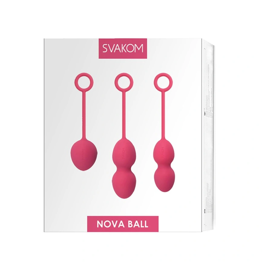 Набор вагинальных шариков со смещенным центром тяжести Svakom Nova Plum Red фото 6