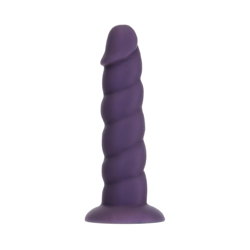 Фалоімітатор Fantasy by Addiction Unicorn Dildo 7” Purple, віброкуля в подарунок фото 1