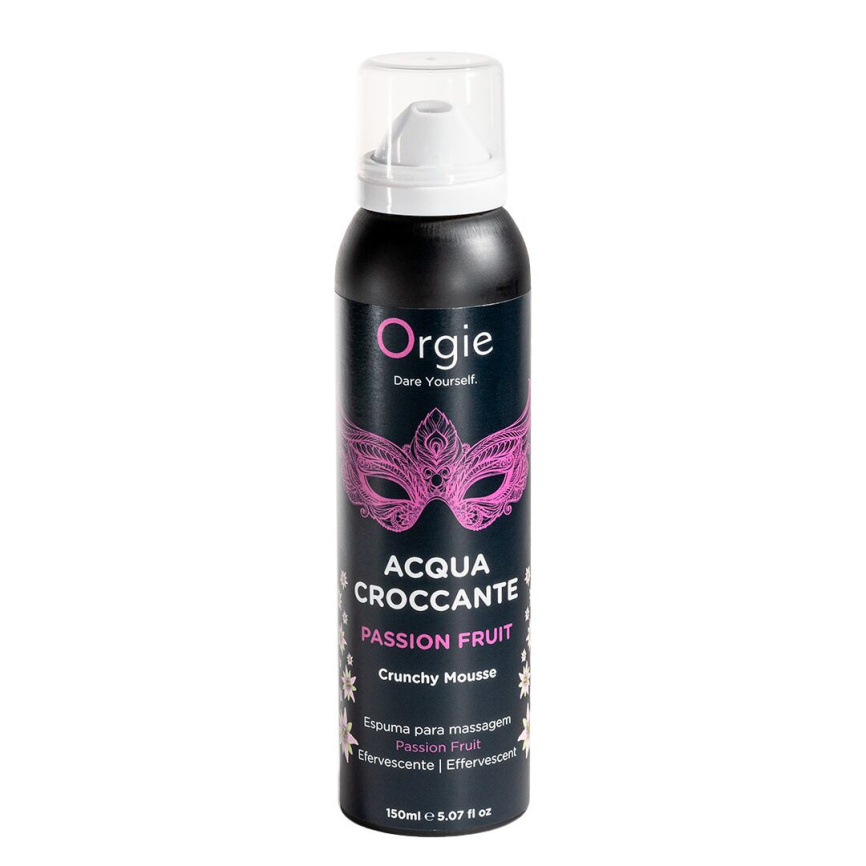 Масажна пінка Orgie – Acqua Croccante Passion Fruit (150 мл), ефект бульбашок, що лопаються фото 1