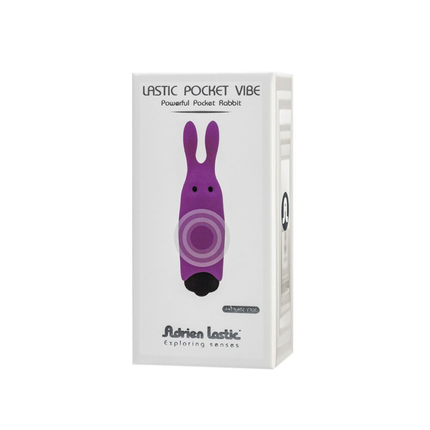 Віброкуля Adrien Lastic Pocket Vibe Rabbit Purple зі стимулювальними вушками фото 5