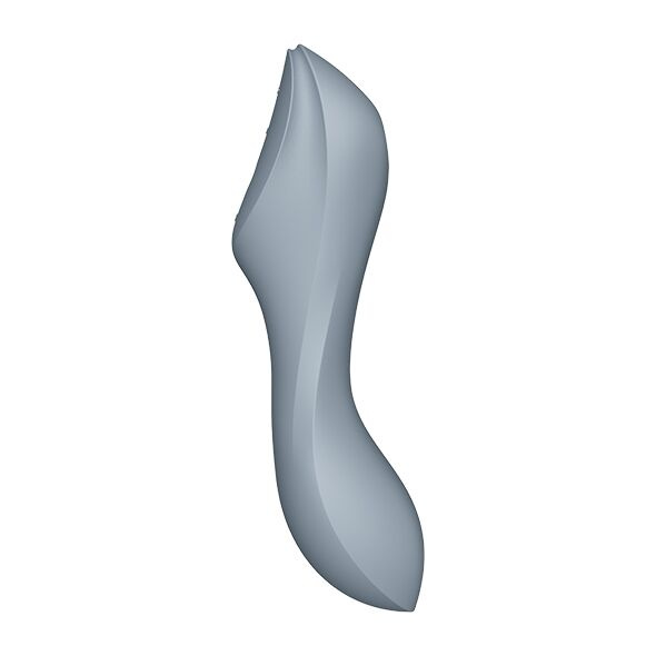 Вакуумний стимулятор з вібрацією Satisfyer Curvy Trinity 3 BlueGrey фото 2