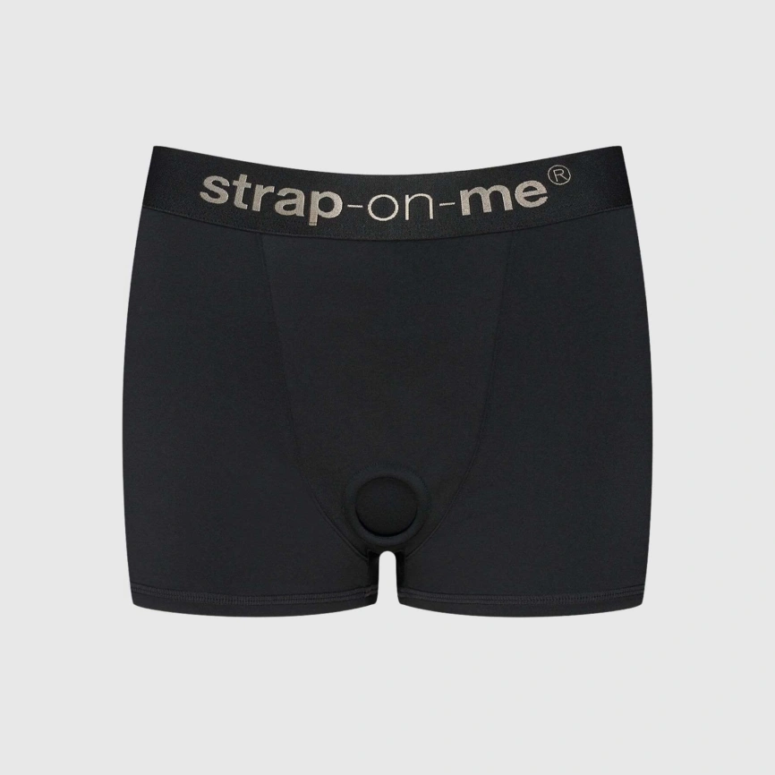 Шорты с фиксацией дилдо Strap-On-Me Harness Lingerie Allure - L - Black фото 1