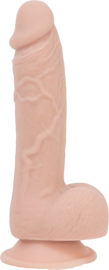 Реалістичний фалоімітатор на присосці ADDICTION — Mark 7,5″ Dildo With Balls, Beige фото 2
