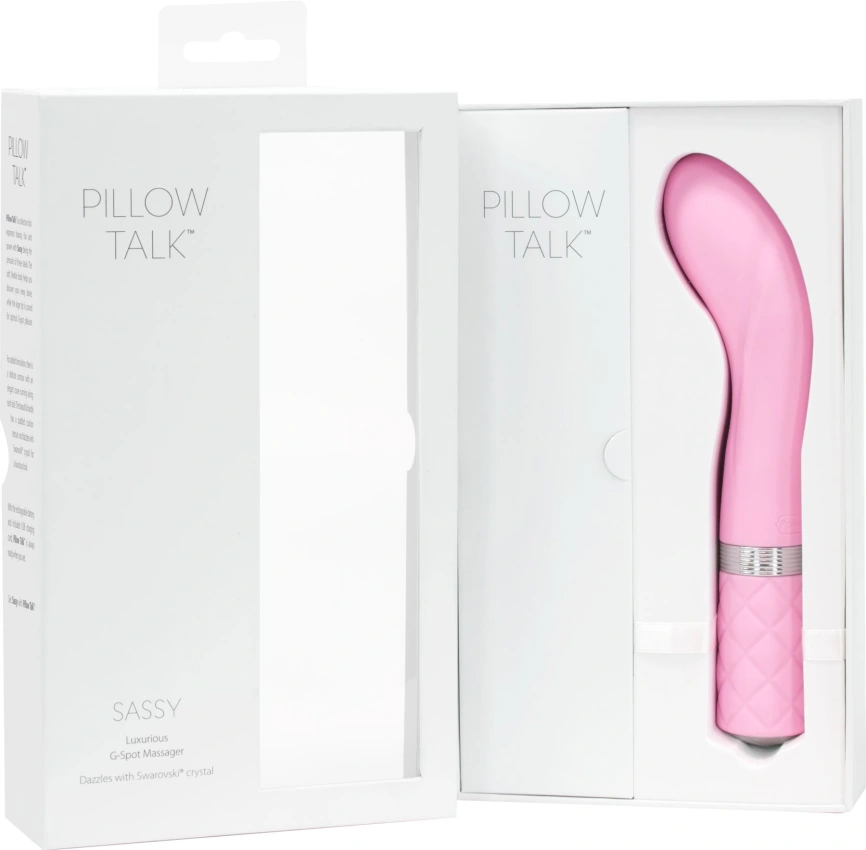 Роскошный вибратор Pillow Talk - Sassy Pink с кристаллом Сваровски для точки G, подарочная упаковка фото 11