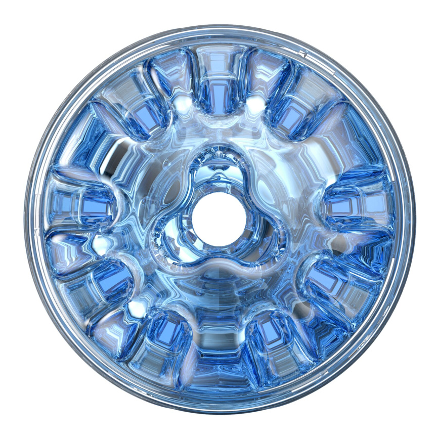 Мастурбатор Fleshlight Quickshot Turbo Blue Ice, компактний, наскрізний, підійде для пар та мінету фото 3