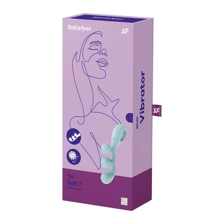 Универсальный вибратор Satisfyer Tri Ball 2, 3 мотора, гнется фото 7