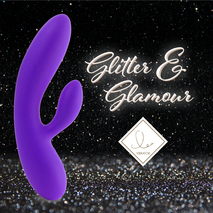 Гнучкий вібратор кролик з двома моторами FeelzToys Lea Rabbit Vibrator Medium Purple фото 3