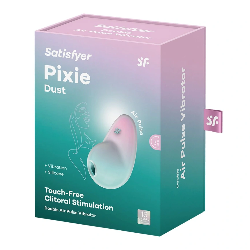 Вакуумный стимулятор с вибрацией Satisfyer Pixie Dust Mint/Pink фото 6