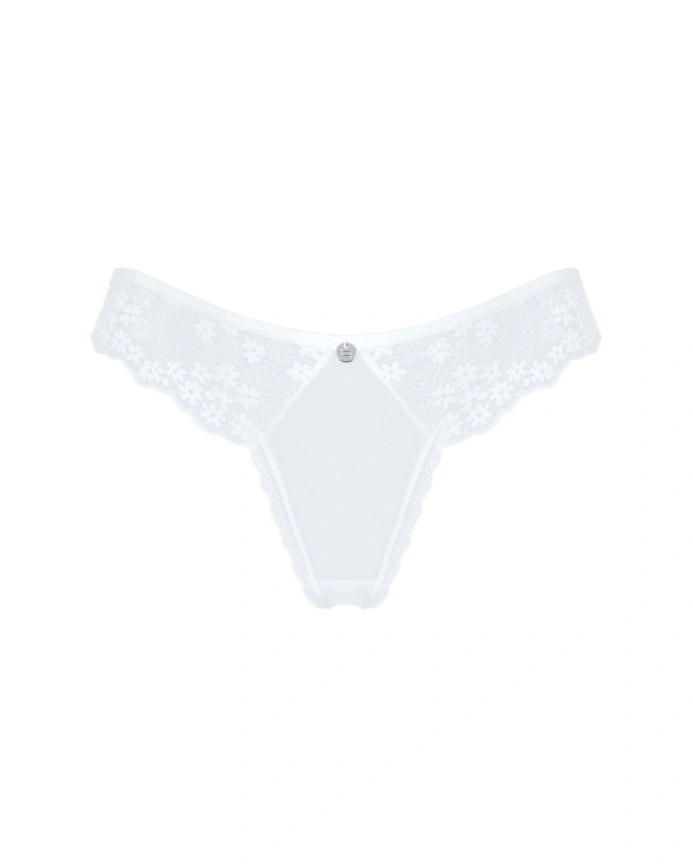 Полупрозрачные трусики Obsessive Heavenlly panties M/L, открытые ягодицы фото 5