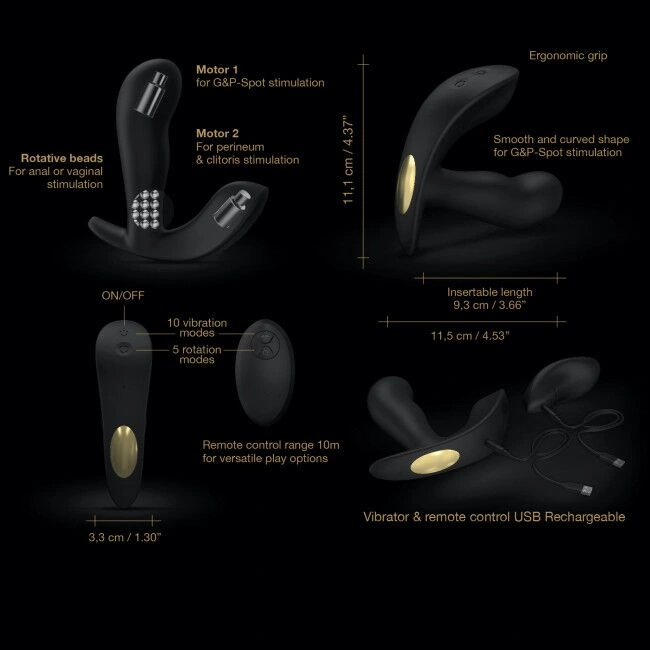 Универсальный вибратор с жемчужным массажем Dorcel TWIST DELIGHT фото 12