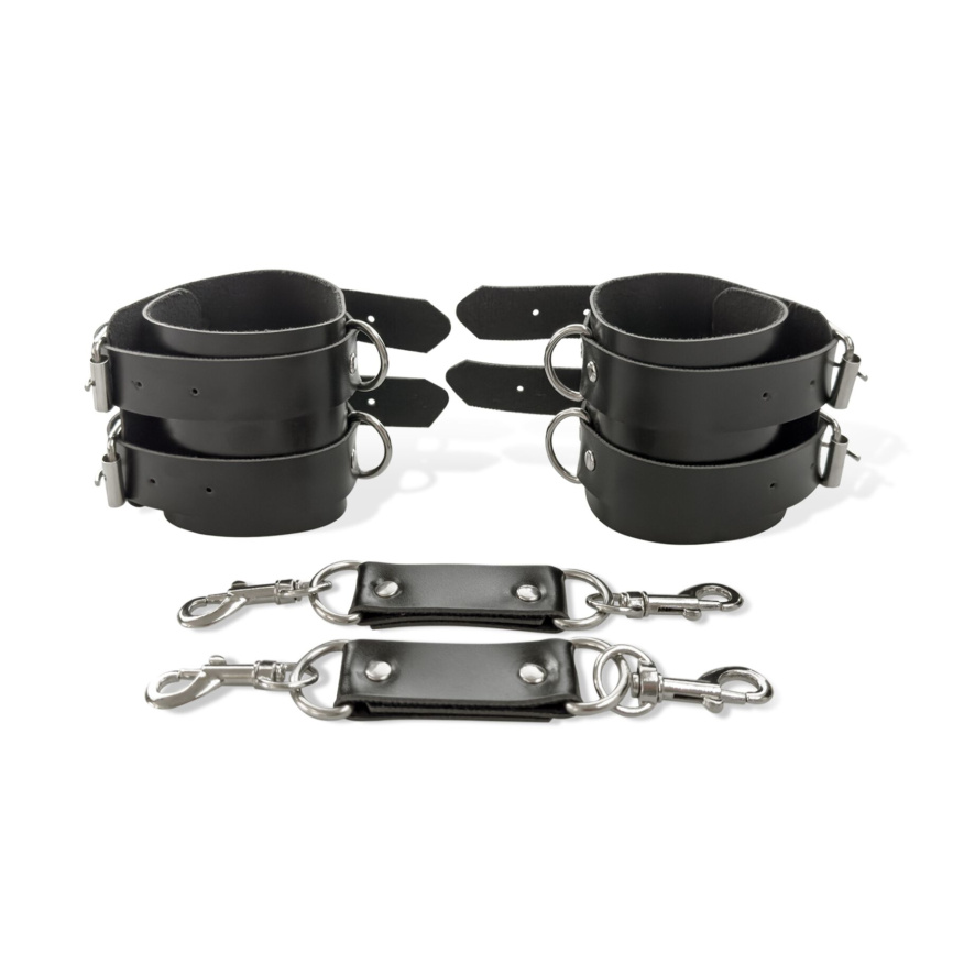 Наручники чоловічі Art of Sex - Handcuffs Dragons man з екошкіри, колір чорний фото 3