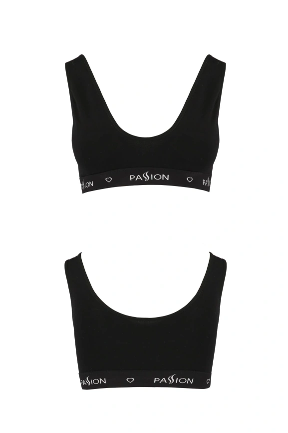 Спортивный топ с широкой резинкой Passion PS004 TOP M, black фото 4