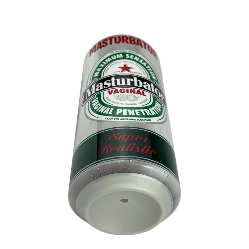 Мастурбатор-вагина Alive Heineken Vagina II в виде банки пива, реалистичный фото 5