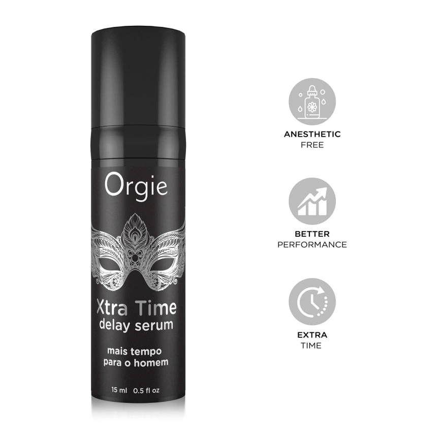 Сыворотка-пролонгатор Orgie Xtra Time Delay Serum, 15 мл, без анестетиков, на силиконовой основе фото 3