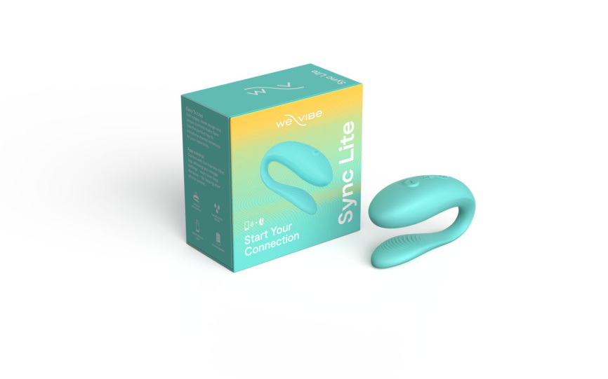 Смарт-вібратор для пар We-Vibe Sync Lite Aqua, 10 віброрежимів, можна поєднувати з проникним сексом фото 8
