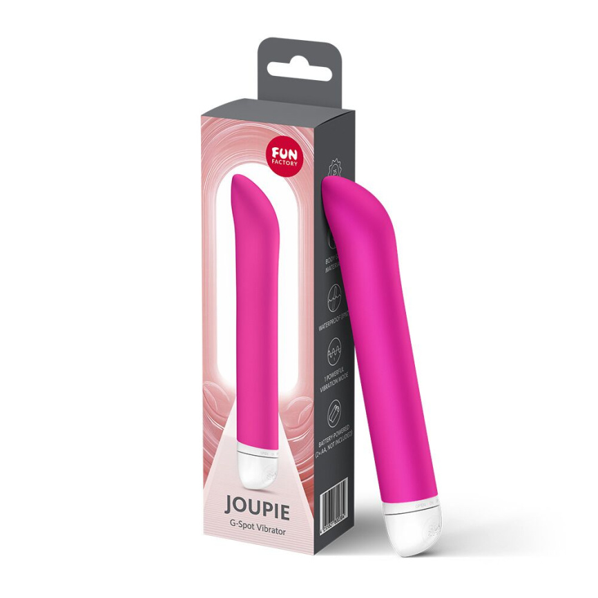 Вібратор для точки G Fun Factory JOUPIE Magenta, діаметр 2,5 см, на батарейках фото 4