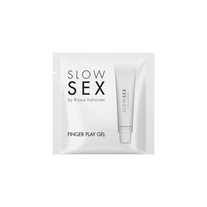 Пробник гель-змазки для мастурбації Bijoux Indiscrets Slow Sex Finger play gel фото 1