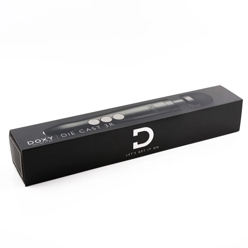 Вибромассажер DOXY Die Cast 3R - Matte Black, очень мощный, перезаряжаемый, металлический корпус фото 4