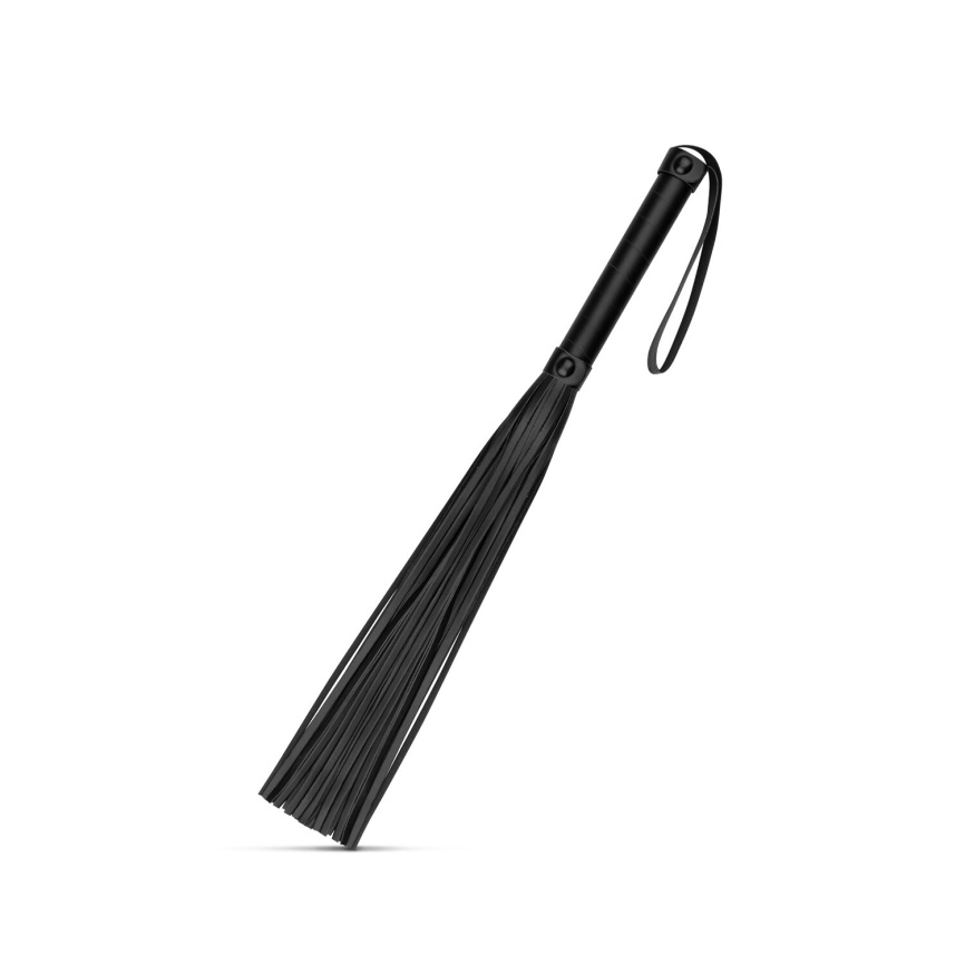 Флогер Bedroom Fantasies: Faux Leather Flogger, чорний фото 2