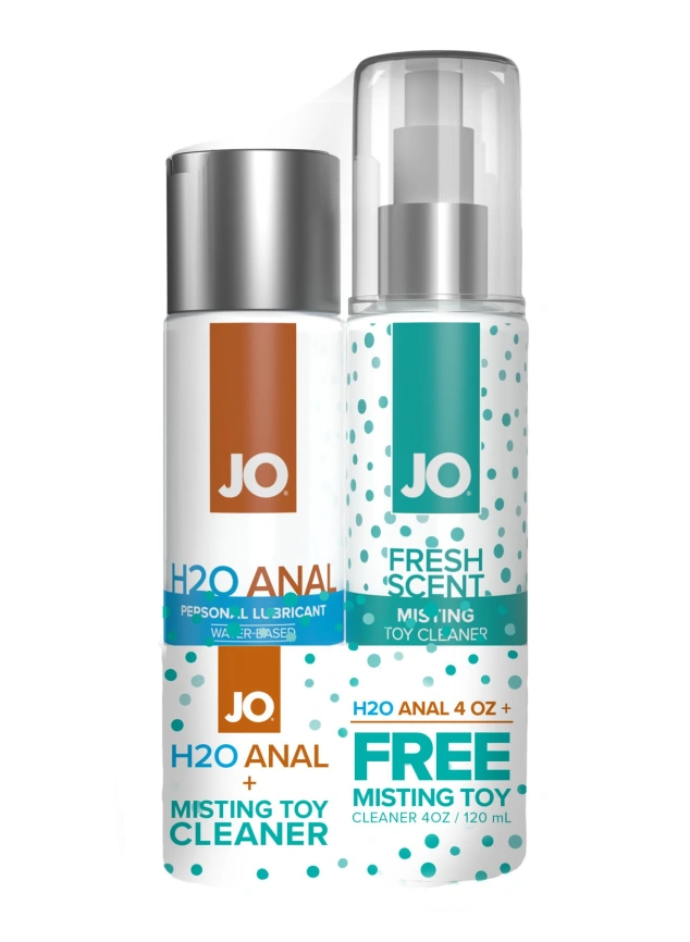 Комплект JO GWP — ANAL H2O Lubricant 120 мл + Misting Toy Cleaner 120 мл фото 1
